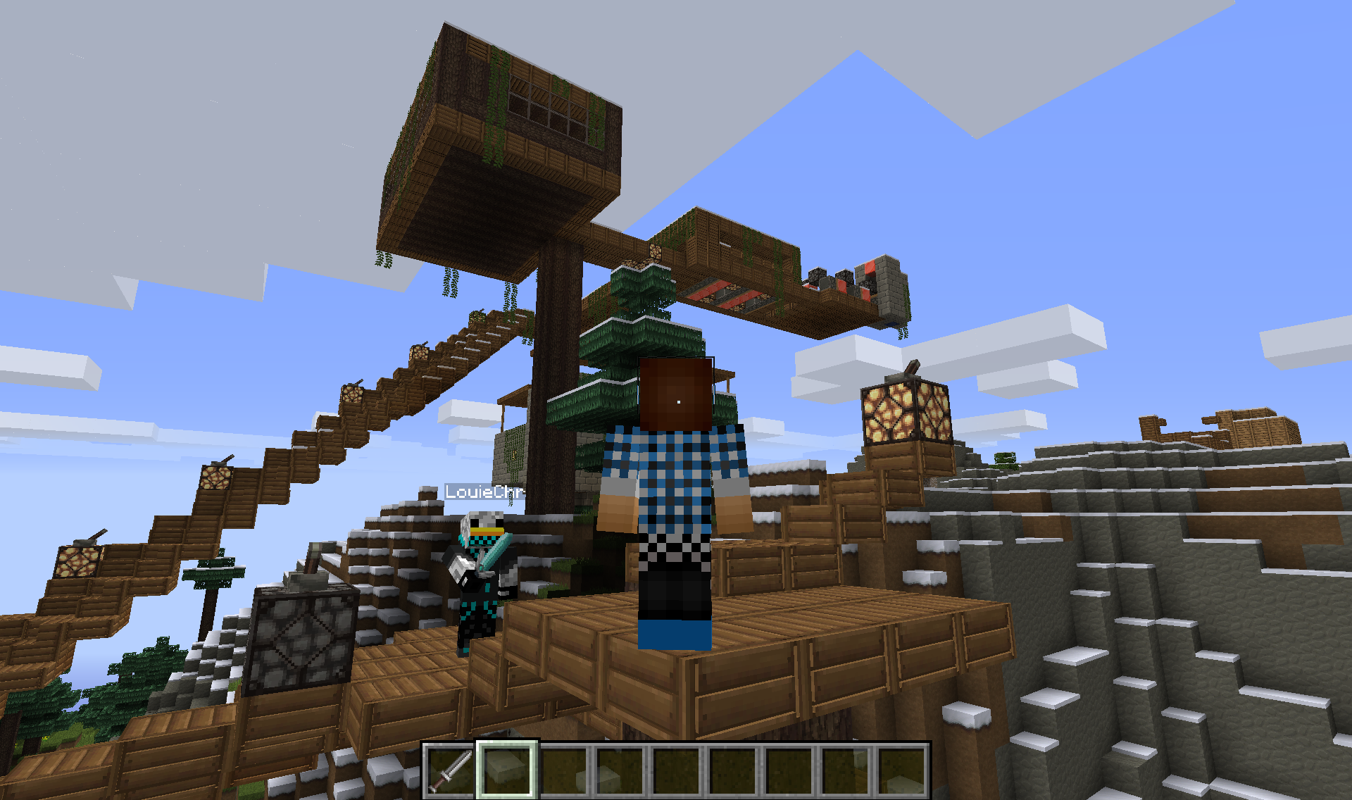 Minecrafthistorien - Steve opdager en by